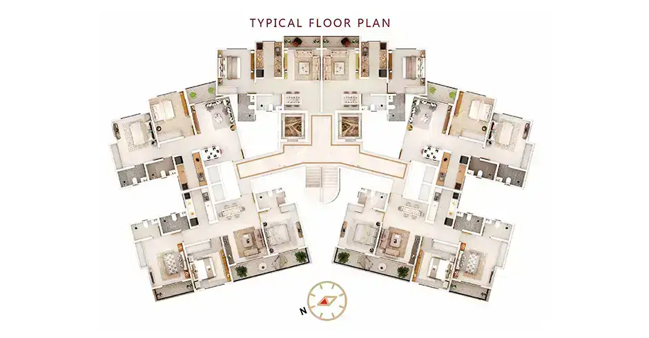 Raunak Imperial Thane Floor Plans